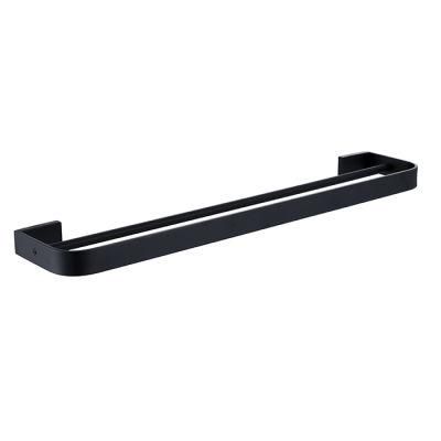 Modern Design Matt Black SUS304 Bathroom Double Towel Bars