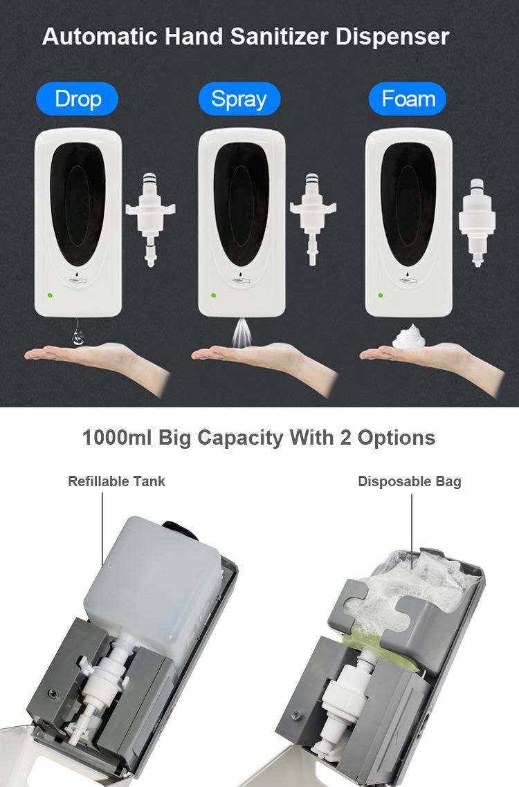 Customize Logo Electric Infrared Sensor Touchless Alcohol Gel Floor Stand Automatic Hand Sanitizer Dispenser