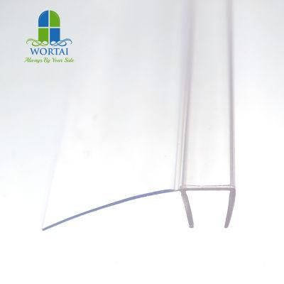 Glass Shower Door Rubber Seal F Type with Long Soft Strip Bathroom Rubber Seal Strip