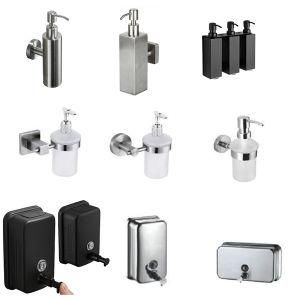 New Style Wall Mounted Bathroom Soap Dispenser Stainless Steel