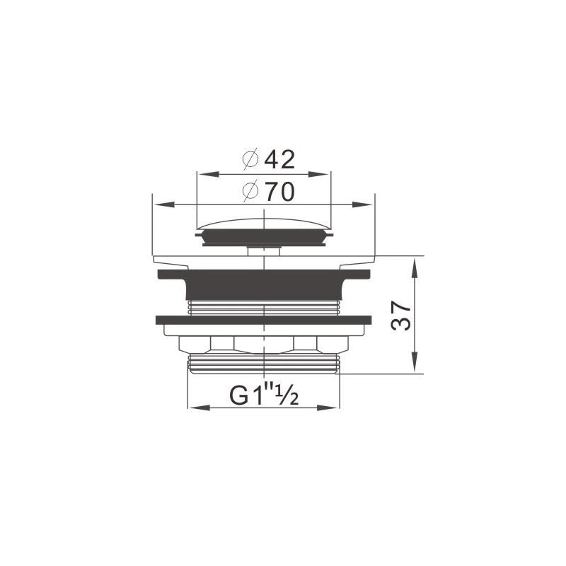 Stainless Steel SS304 Pop up Drainer Bathroom Drain with or Without Overflow