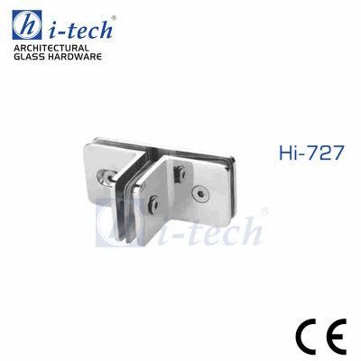 Hi-727 T Shape Factory Direct Sale Shower Hardware Glass Holding Clips