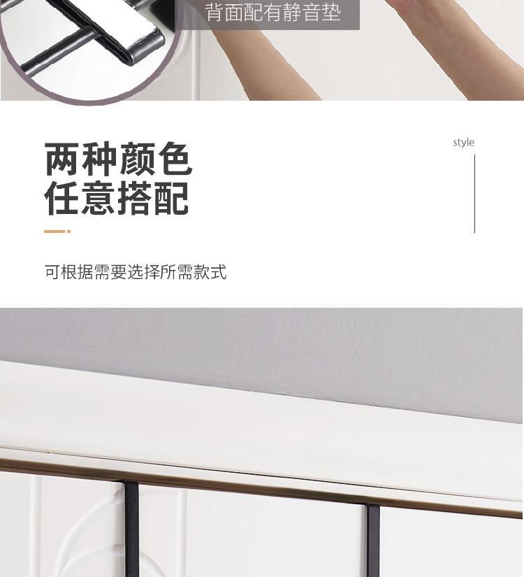 Metal Clothes Towel Hooks White Door Hook for Bedroom Hooks