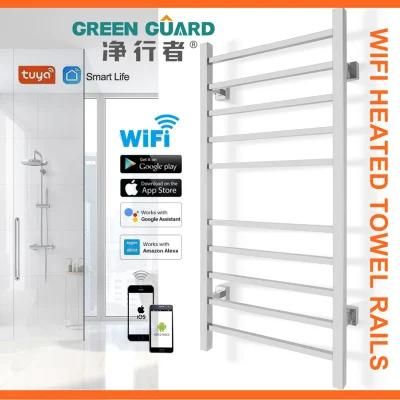 WiFi Bathrobe Warming Rails Smart WiFi Bathroom Cloth Heating Racks WiFi Towel Warmer Racks