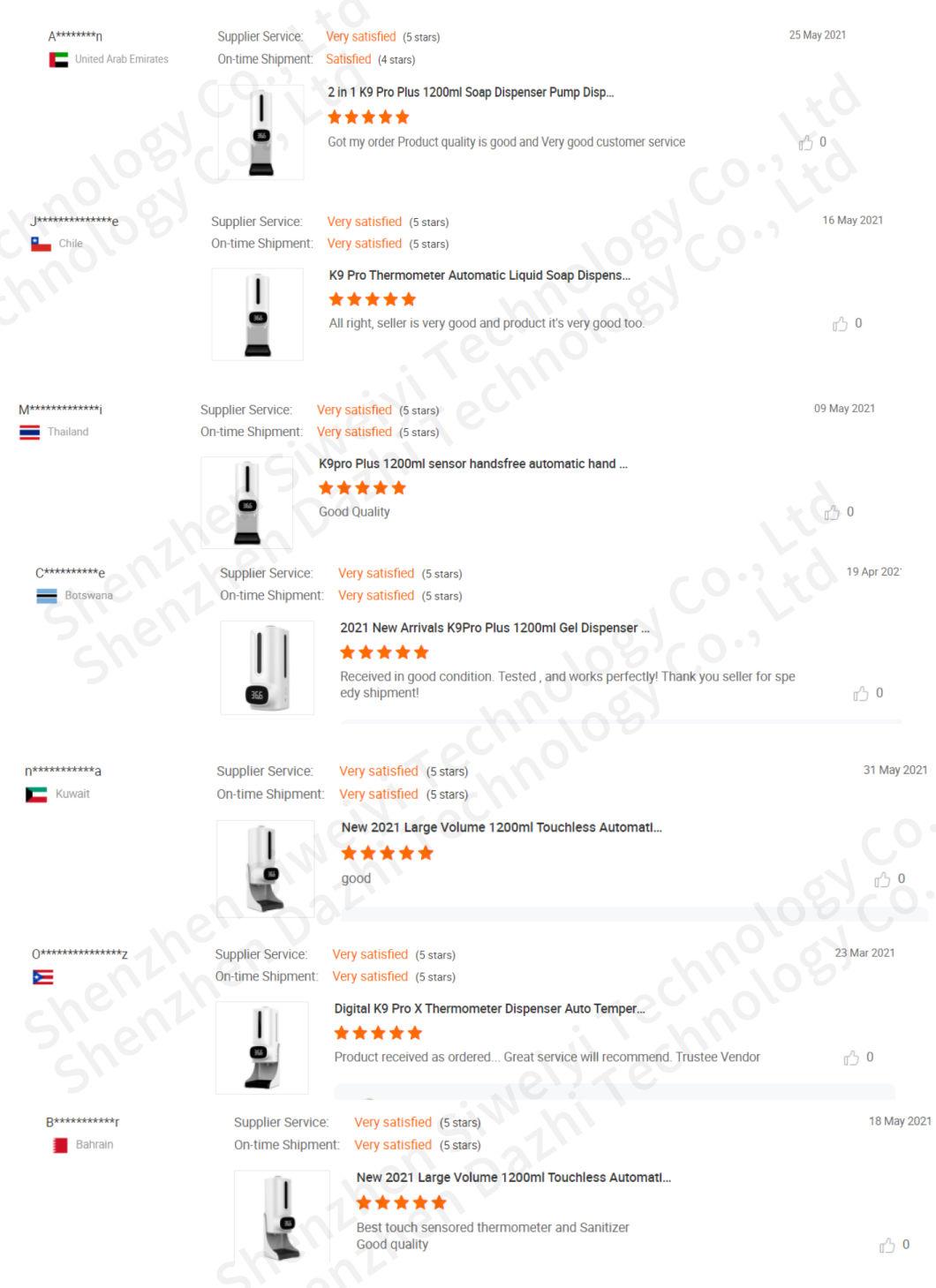 Automatic Liquid Soap Dispenser Sprayer K9 PRO Plus, Automatic Soap Dispenser with Temperature Sensor, Dispenser Thermometer