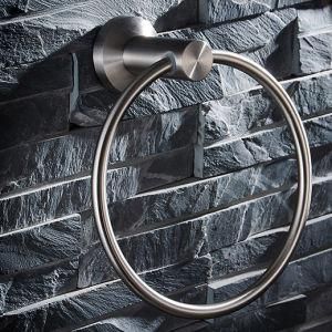 Wall Mounted Round Style Stainless Steel 304 Towel Ring Bath Accessories