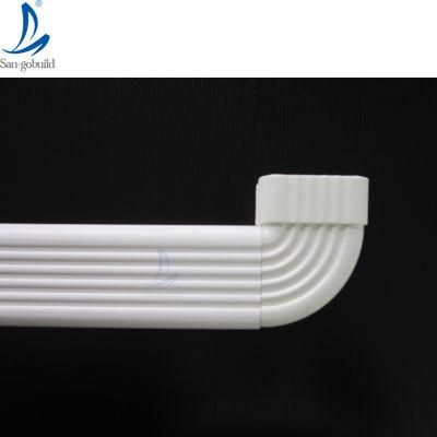 Rain Gutters Drainage Square Shaped Plastic Pipe Plastic PVC Gutter