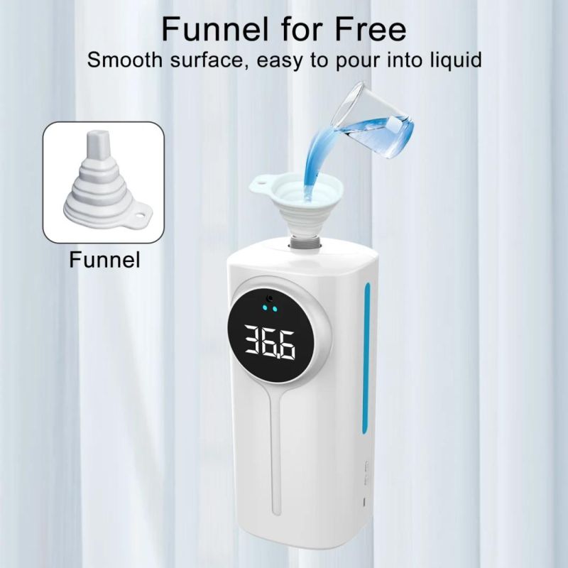 18 Languages Khmer Languages K9 PRO Dual 1200ml Thermometer Auto Soap Dispenser 2 in 1 Forehead and Hand Temperature Measuring