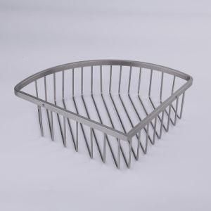 Stainless Steel 304 Brushed Wall Mounted Corner Soap Basket /Shelf