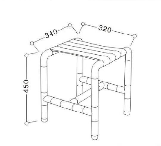 Lw-Bc-G Nylon Bathroom Chair