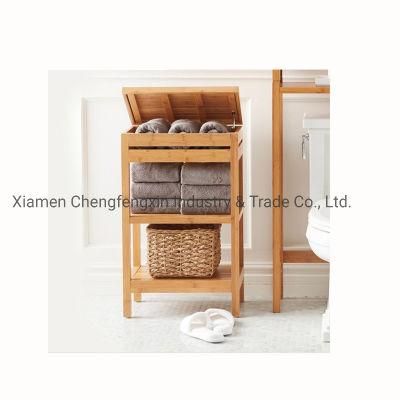 Multifunctional Bamboo Bathroom Shelf Bamboo Bath Corner Shower Shelf with Storage