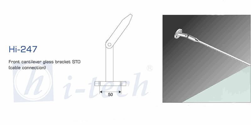 Hi-247 Canopy Fittings Connection with Glass Glass Canopy for Doors and Windows/Awning Fittings