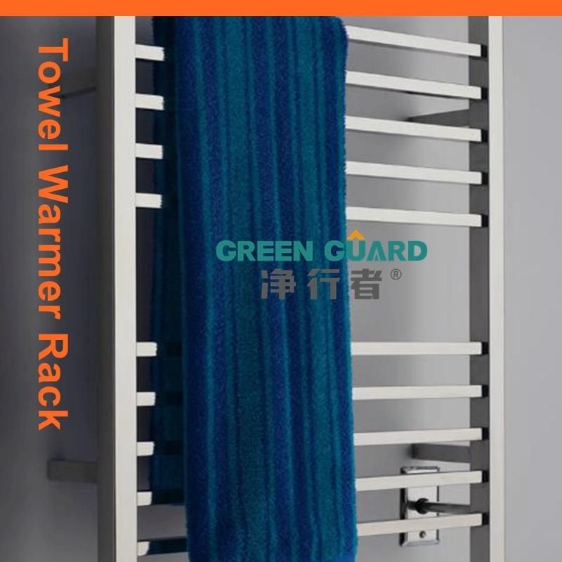 Heated Towel Rack Towel Heater Warmer 6-10-Bar Mirror Polished Steel Silver