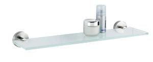 Stainless Steel 304 Wall Mounted Round Glass Shelf