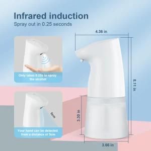 450ml Automatic Hand Clearing Soap Dispenser Gel Foaming Sprayer for Home Office Public Place