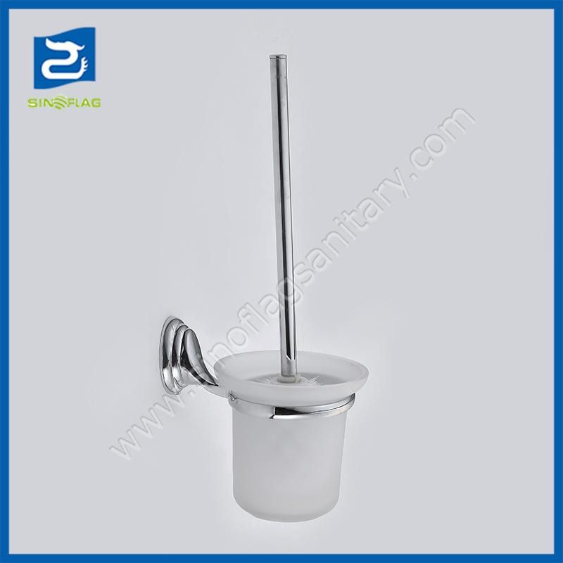 Zinc Bathroom Accessories Wall Mounted Toilet Brush Holder