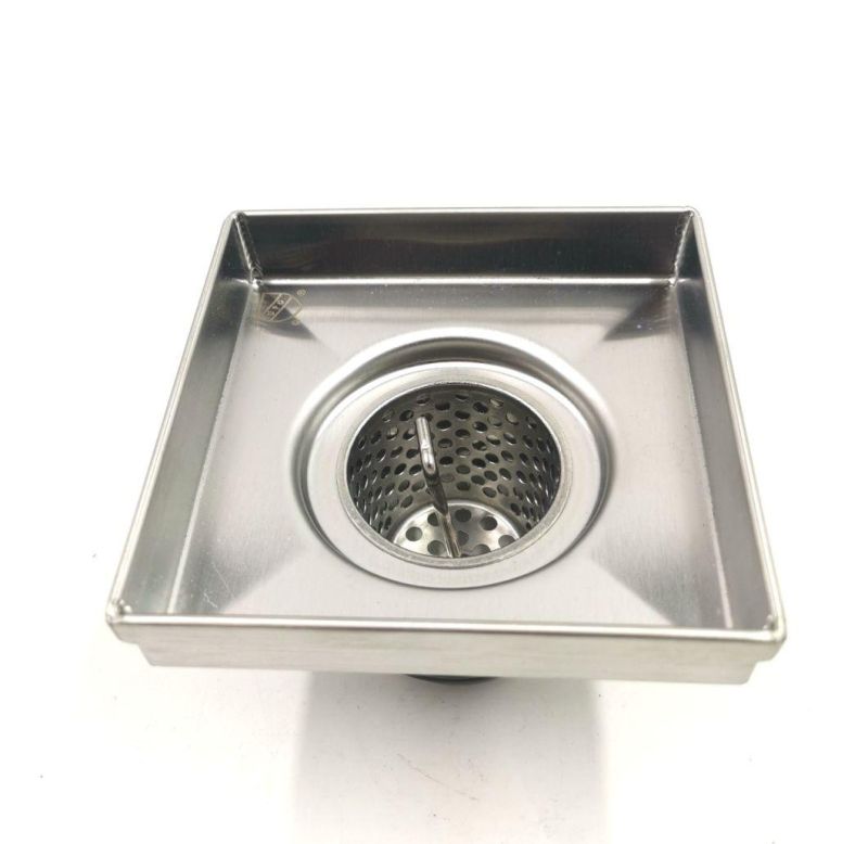 Stainless Steel Strainer Square Shower Drain