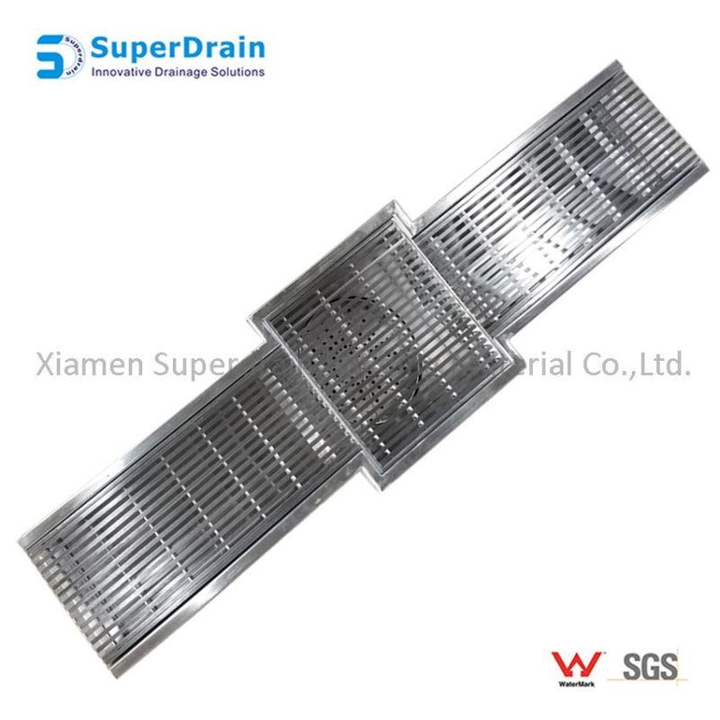 Linear Anti-Odor Floor Drain with Stainless Steel Drain Cover