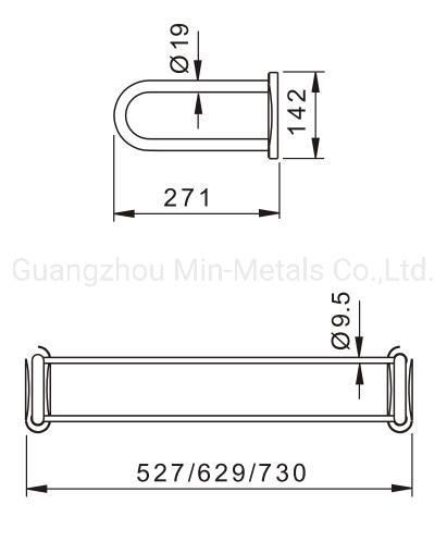 Stainless Steel Double Towel Rack U Style Mx-Tr04-111