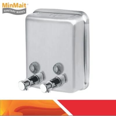 S. S. Manual Gel Soap Dispenser Hand Sanitary Two Headed Mx-SD807