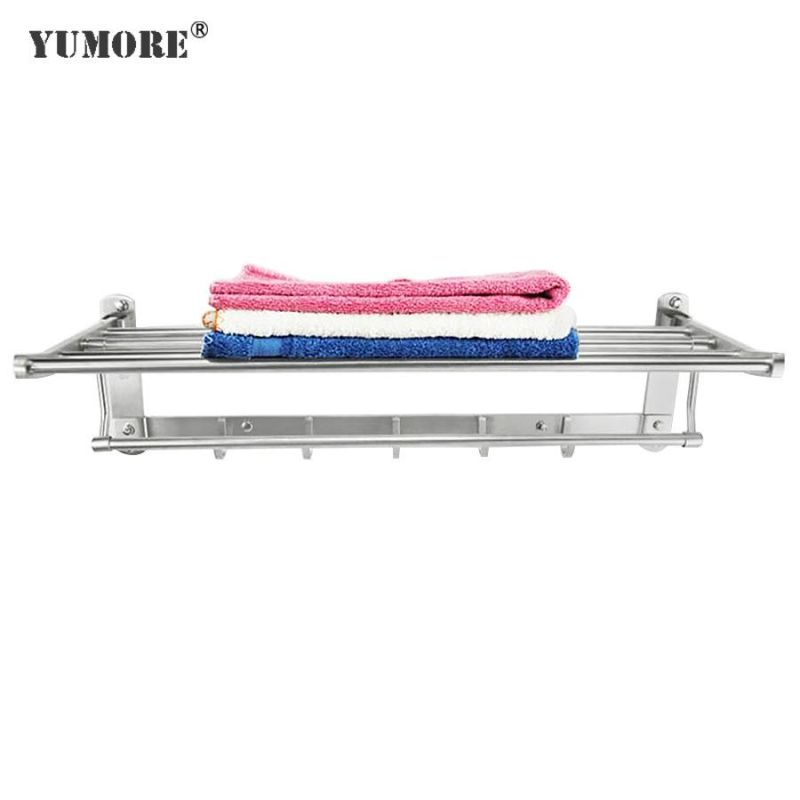 Heavy Duty Shower Room Stainless Steel Metal Chrome Towel Rack