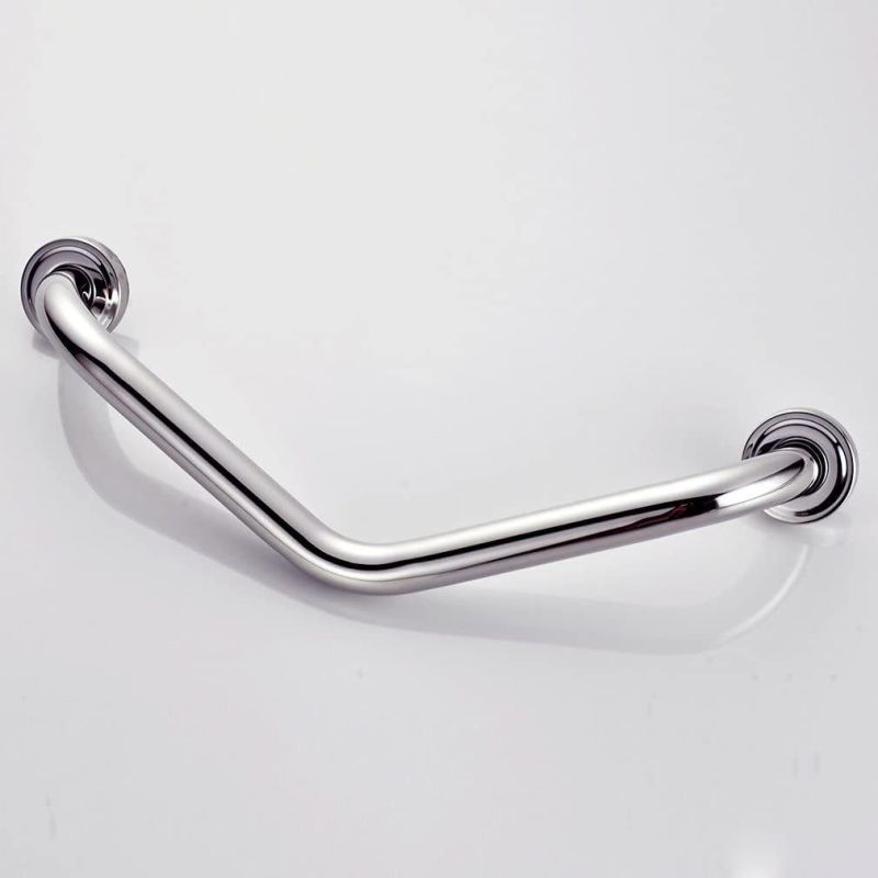 Stainless Steel 304 Shower Angled Safety Handrail Elderly Grab Bar