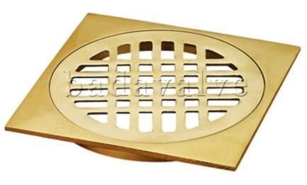 Brass Natural Color Polish Floor Drain
