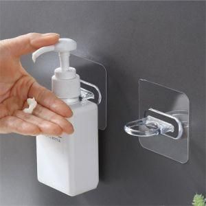 Kitchen Bathroom Plastic Wall-Mounted Commodity Shelf Shower Gel Bottle Holder Storage Rack