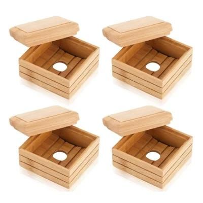 Bamboo Soap Dish Natural Wood Soap Box