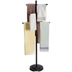 Freestanding 6 Towel Bars Bathroom Rack