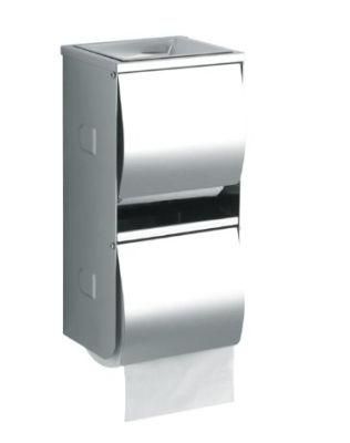 Bathroom Accessories Toilet Vertical Double Roall Paper Holder with Ashtray