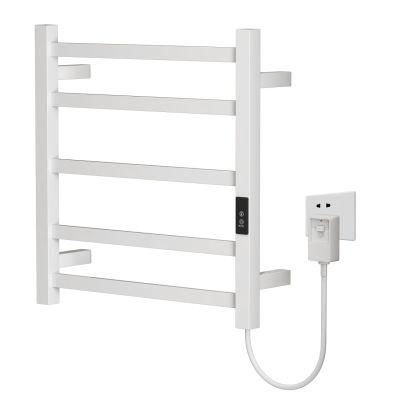 Stainless Steel Electric Towel Drying Rack with Timer for Bathroom