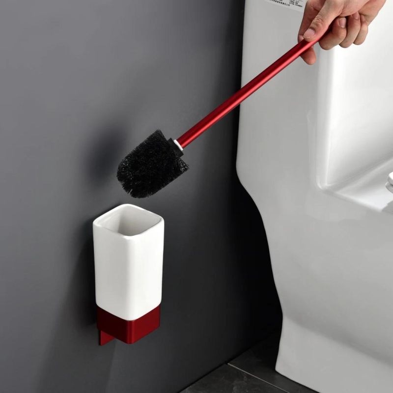 Toilet Brush Cleaning Tool Holder with Toilet Brush