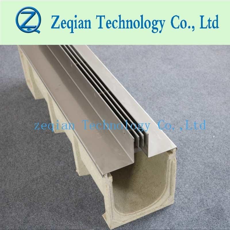 Galvanized Steel or Ss Slotting Polymer Trench Drain for Floor Drain