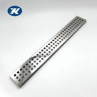 Stainless Steel Long Square Sanitary Fitting Floor Device Drainer Grate Drain