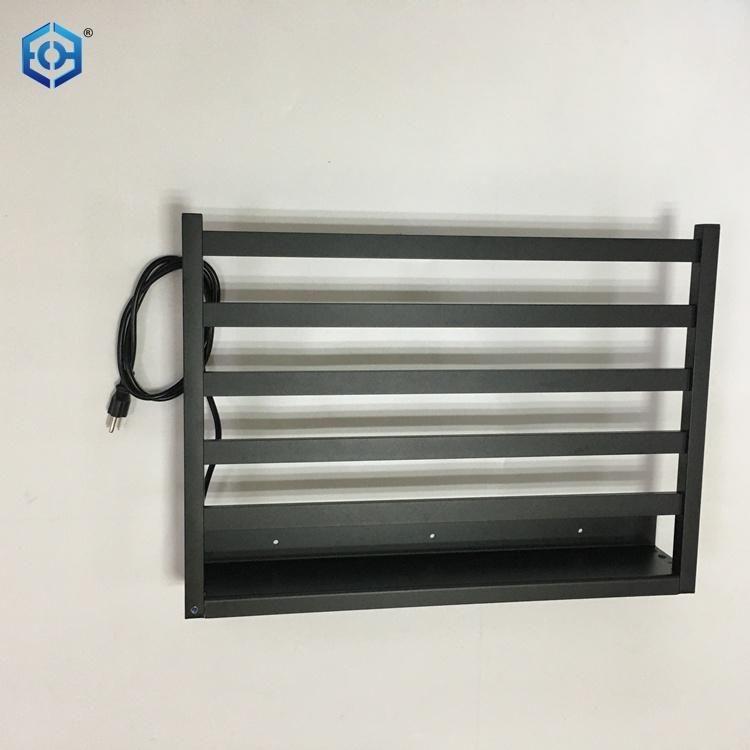 Stainless Steel Electric Towel Warmer Black Bathroom Accessories Towel Racks