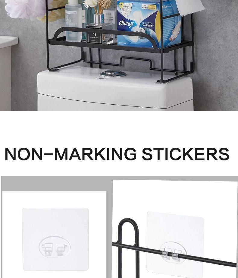 No Drilling Bathroom Over The Toilet Organizer Storage Rack Shelf