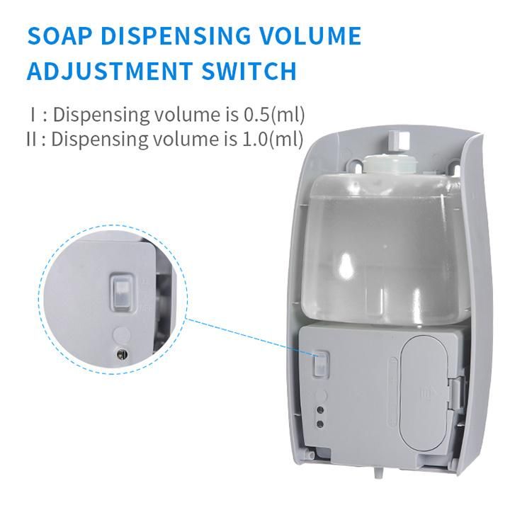 Touchless Hand Sanitizer Spray Soap Dispenser Pl-151049 for Hospital, School