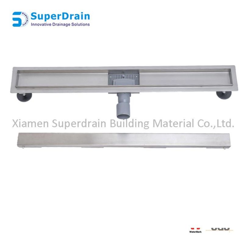 Hotel Bathroom Shower Decorative Sink Drain Covers Stainless Steel Long Linear Tile Insert Floor Drain