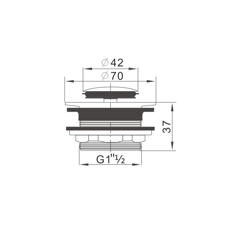 Stainless Steel SS304 Pop up Drainer Bathroom Drain with or Without Overflow