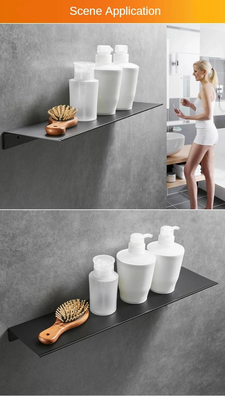 Modern Bathroom Shelves Kitchen Shelf Black