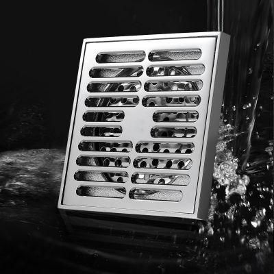 Square Stainless Steel Rustproof Bathroom Hotel Shower Floor Drain