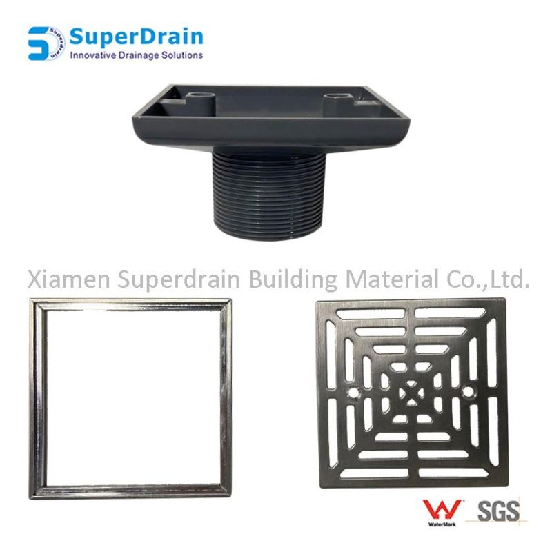 Stainless Steel 304 Floor Drain with Floor Flange Base