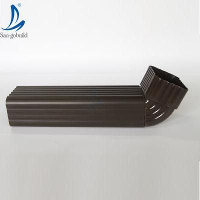 Rainwater Drainage System Colored Vinyl Roofing Gutter Downspout