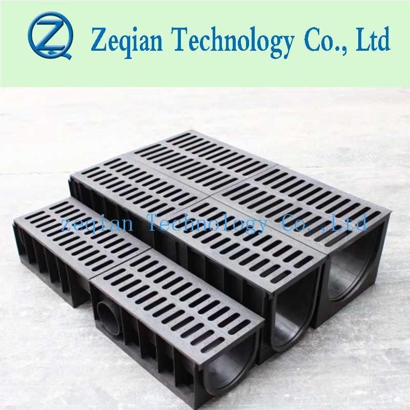 Plastic Drain Trench with Stainless Steel Grating Cover