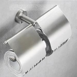 Inox Stainless Steel Double Toilet Paper Holder Bathroom Accessories