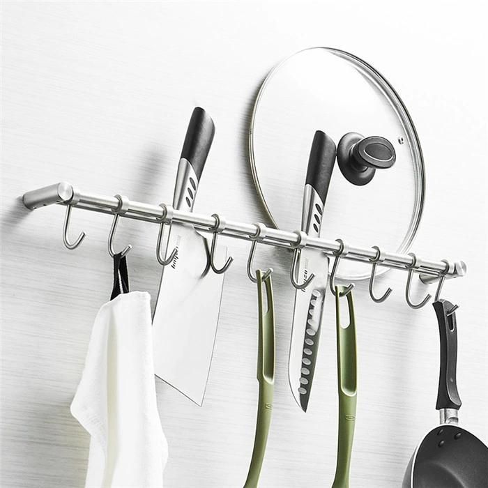 New Products 2020 Wall Mounted Bathroom Metal Clothes Hanging Over The Back Door Hat Hanger Hook