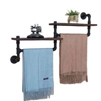 Towel Rack and Towel Bar Used for in Industrial Bathroom Industrial Furniture with Malleable Iron Pipe Fittings