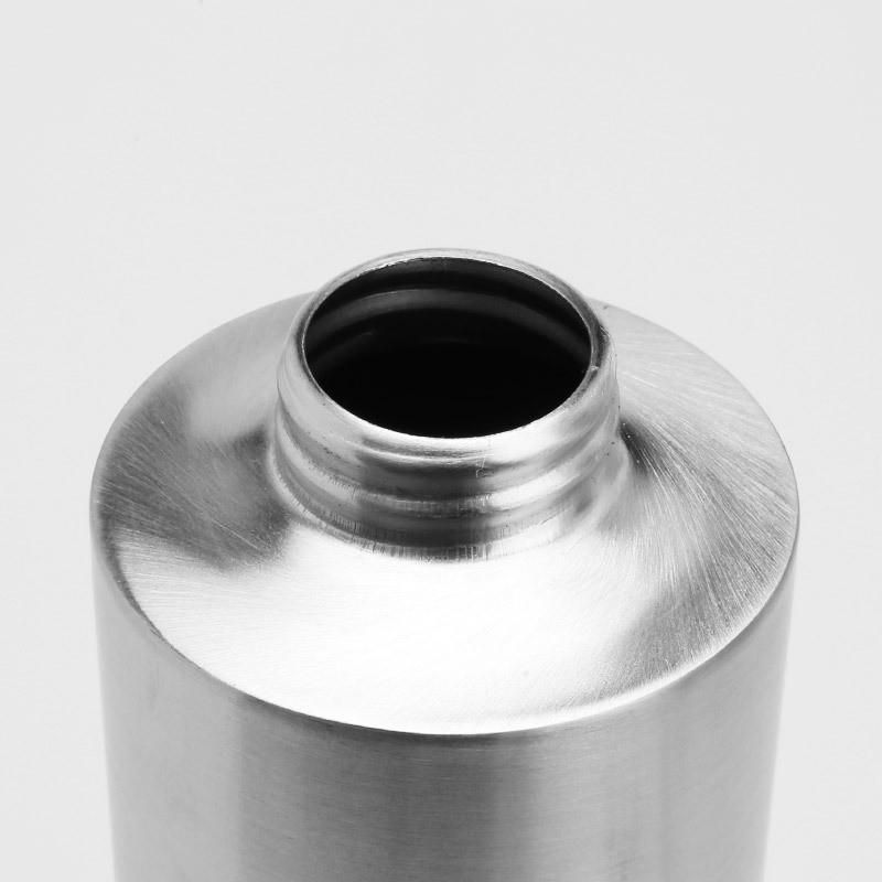 Stainless Steel Cylindrical Emulsion Bottle Shower Gel Bottle Soap Dispenser