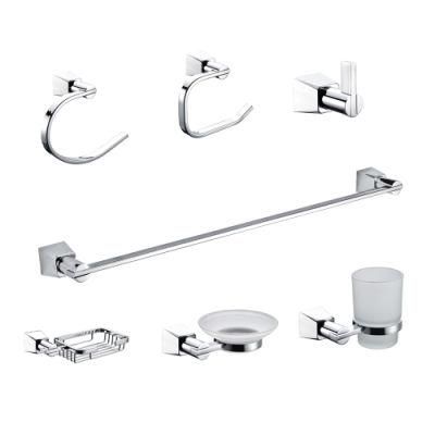 Wall Mounted Chrome Platedbathroom Accessories Set 6 for Bathroom Sets Accessory Luxury